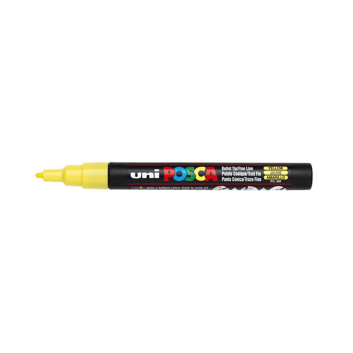 POSCA acrylmarker - fijn PC-3M - 0,9-1,3 mm - geel