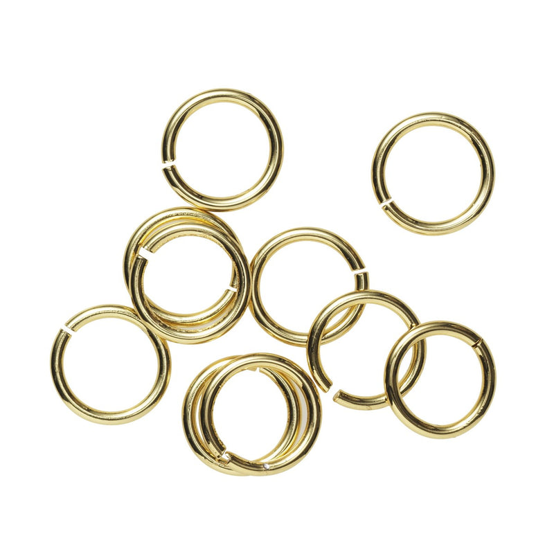 Buigring - verguld - 5 mm - 10 stuks