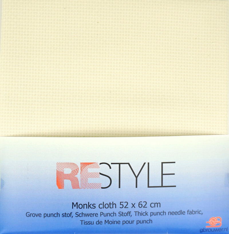 monks punch stof - 52x62 cm ecru