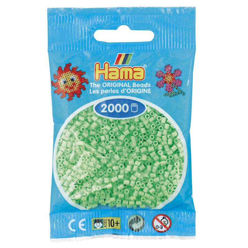 Hama Mini - strijkkralen - 2000 stuks - pastel green 47