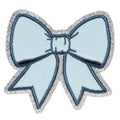 Iron-on plaatje - strik blauw