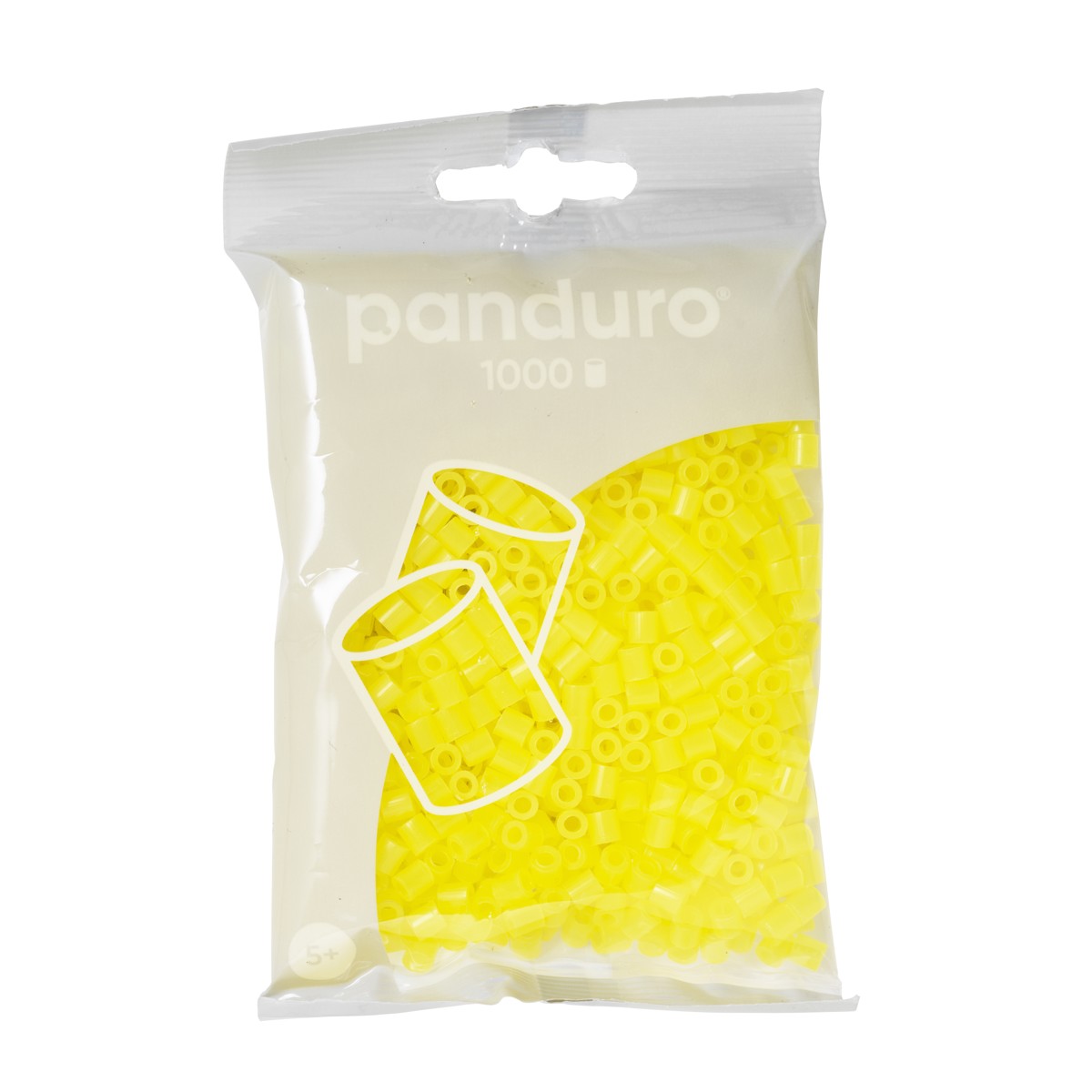 Panduro strijkkralen - 1000 stuks - 14 yellow transparent