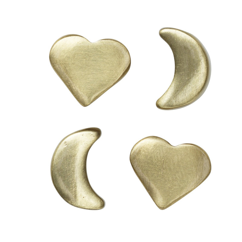 Spacer - zilver - hartjes en maantjes