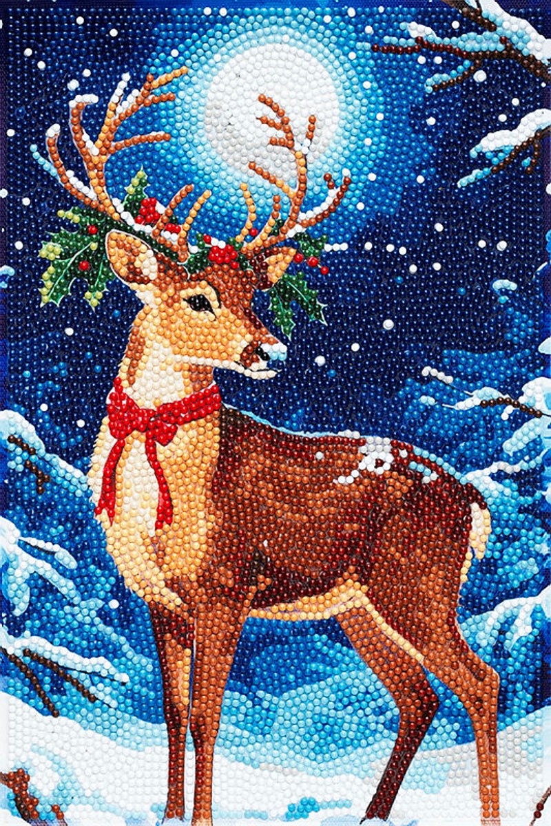 Diamond painting kit - 20x30 cm - rendier