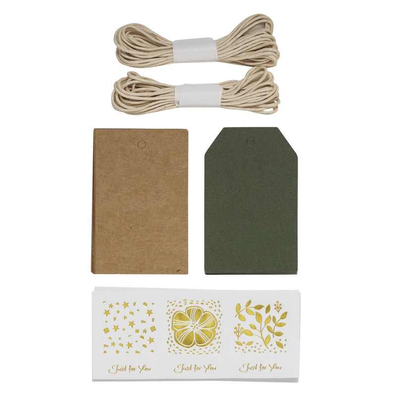 Cadeaulabels en stickers - groen