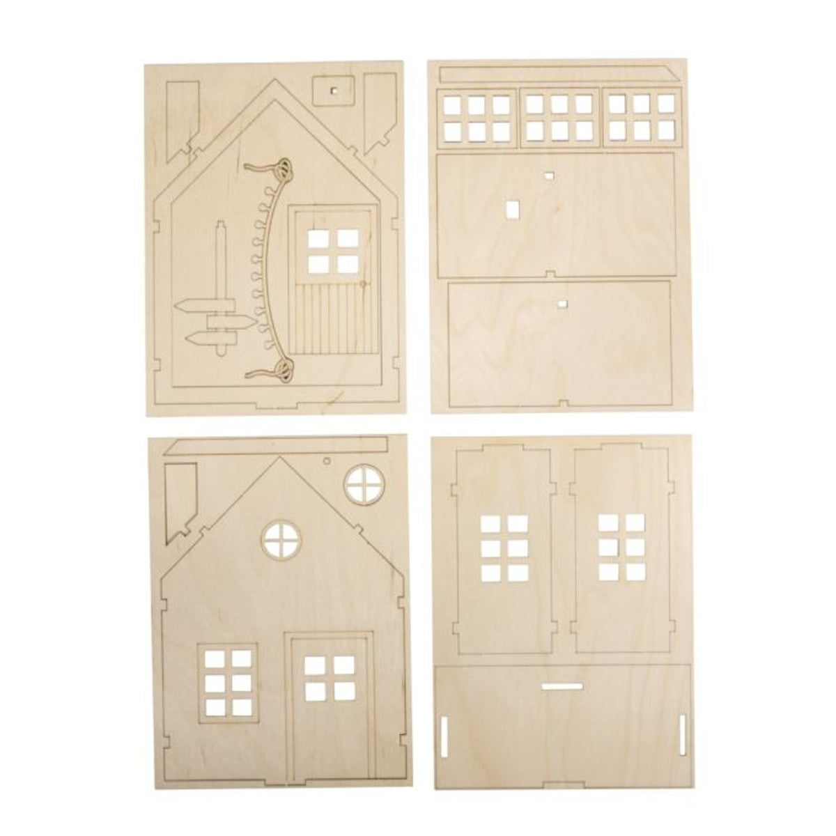 Rayher houten 3D puzzel - kabouterhuisje