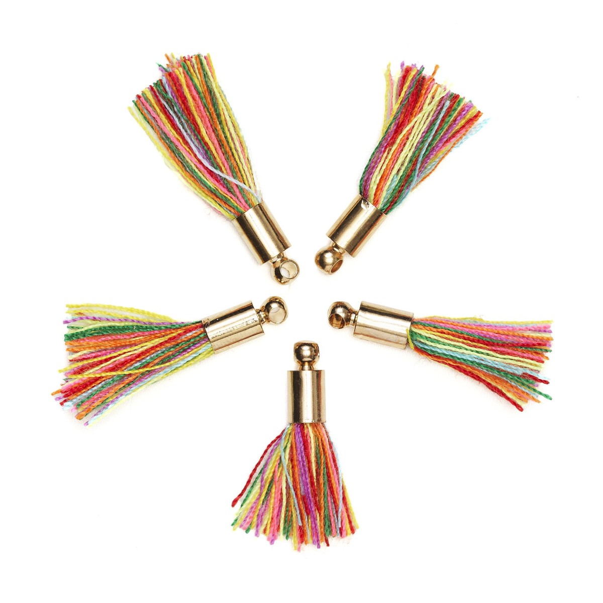 5-pack sieraden kwastjes - multi