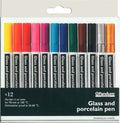 Glas- en porseleinstiften set - 12 stuks