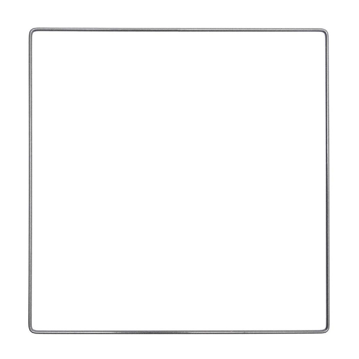 Metalen vierkant - 25 cm - antraciet