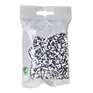 Panduro strijkkralen - 1000 stuks - 51 mix stripes black & white