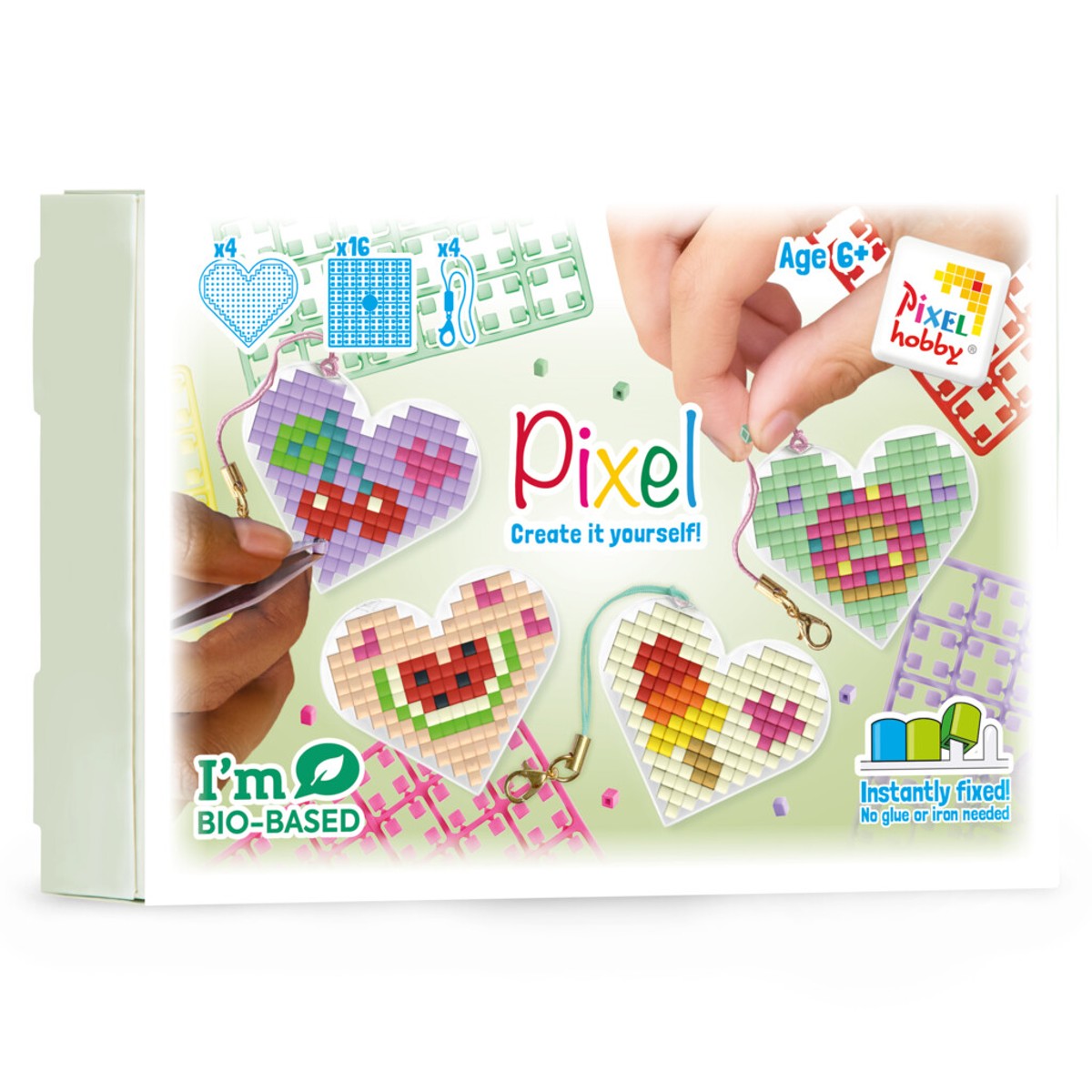Pixelhobby hartjes medaillon thema box - snacks