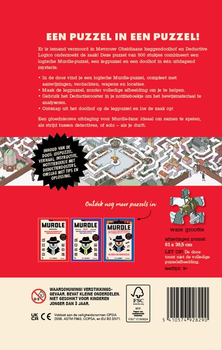 Puzzel - Murdle in het heggendoolhof
