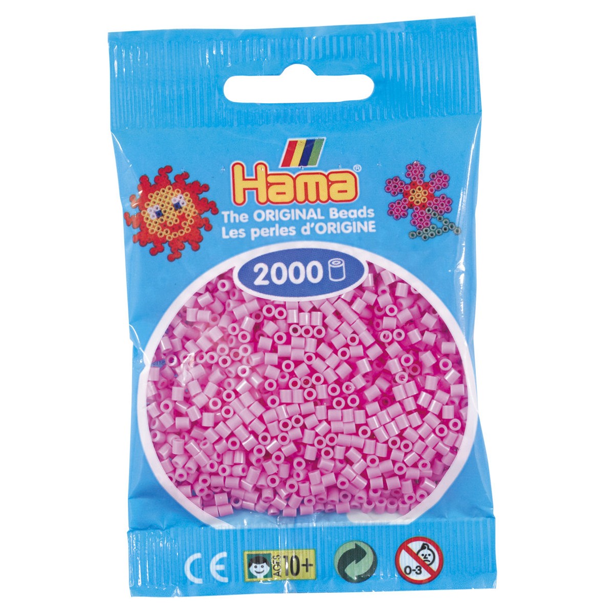 Hama Mini - strijkkralen - 2000 stuks - pastel pink 48