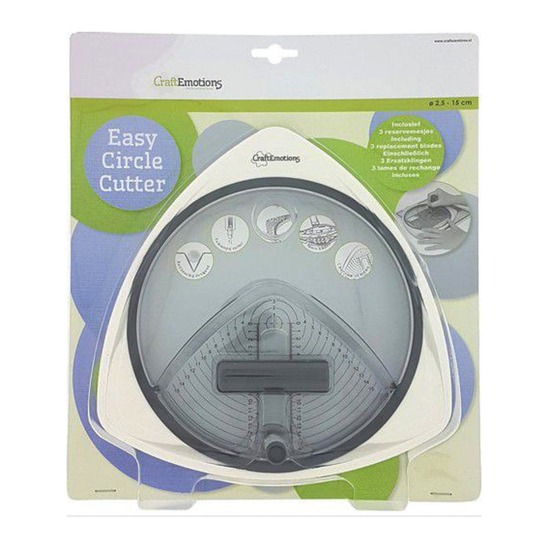 CraftEmotions Easy Circle Cutter - 2,5 tot 15 cm