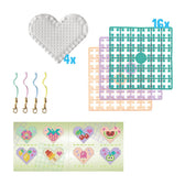 Pixelhobby hartjes medaillon thema box - snacks