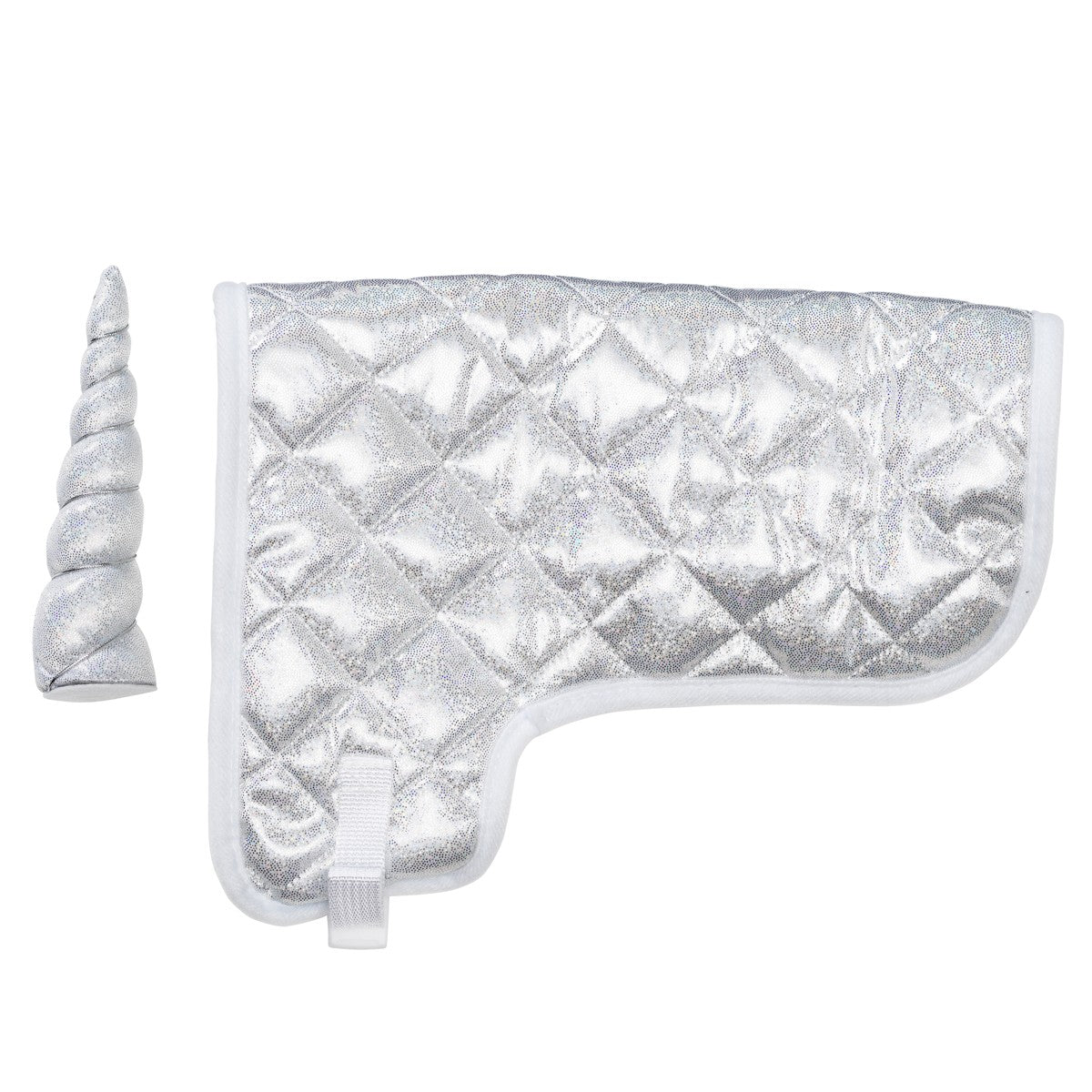 Hobby Horse - deken set - silver glitter unicorn