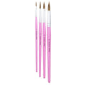 Panduro penselen set - aquarel - rond - roze