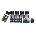 Textielverf set - donkere stoffen - 6x 50 ml - vintage