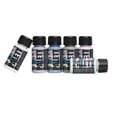 Textielverf set - donkere stoffen - 6x 50 ml - vintage