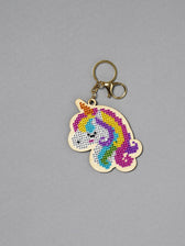 Panduro Junior DIY kit - Bling Dots eenhoorn sleutelhanger