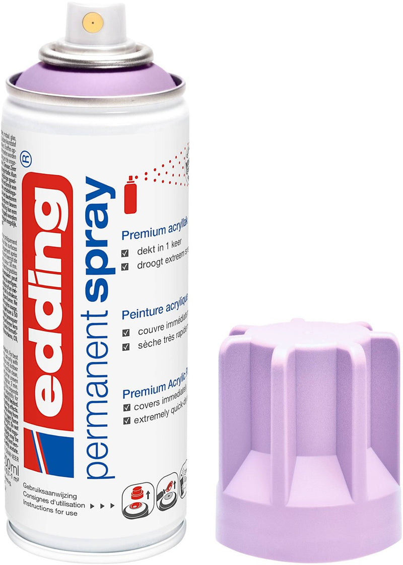 edding 5200 permanent spray - 200 ml - mat - licht lavendel