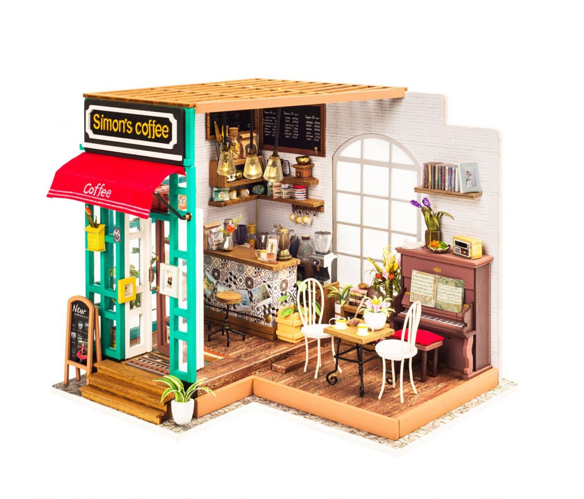 Robotime miniatuur DIY kit - Simon's Coffee