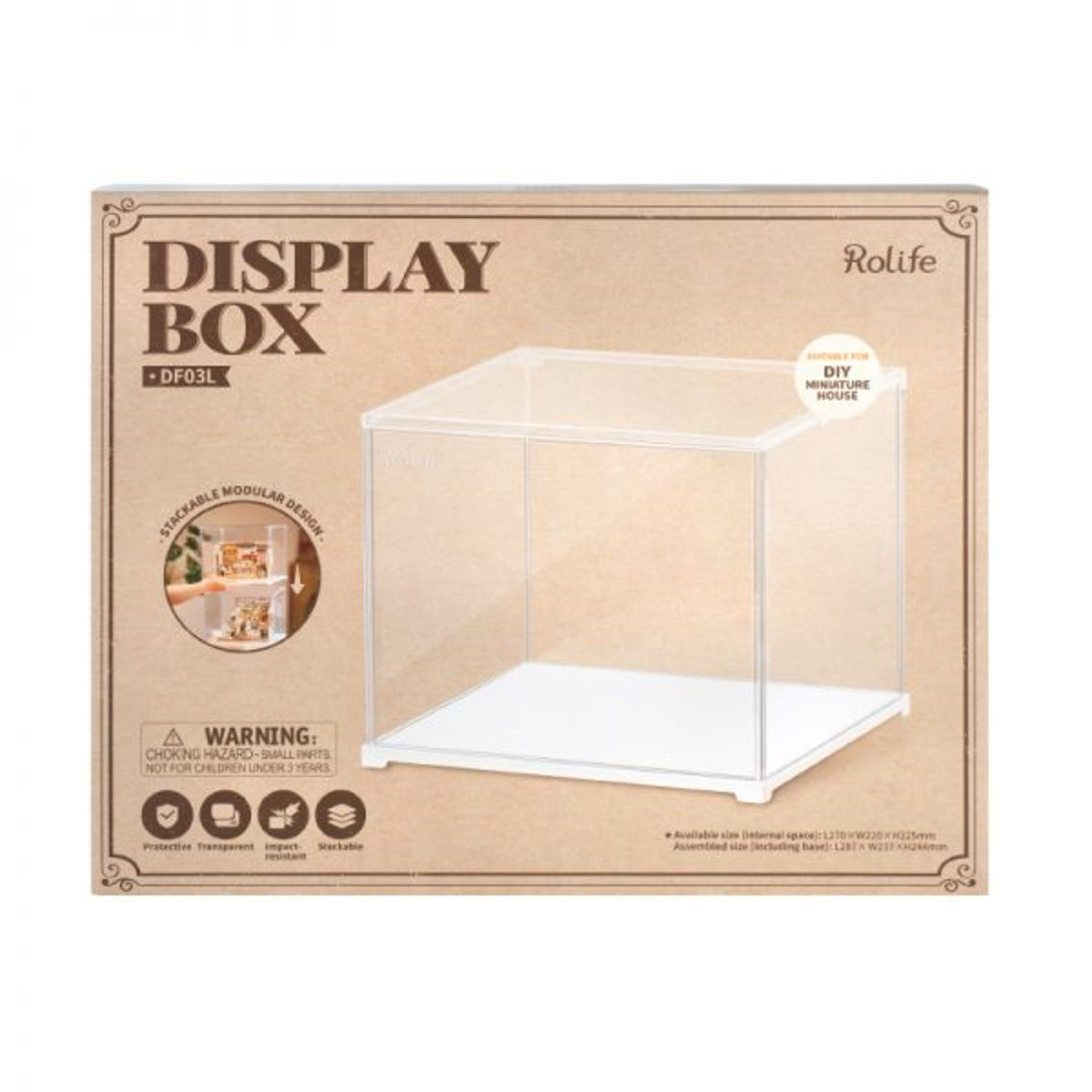 Robotime miniatuur DIY set dust cover