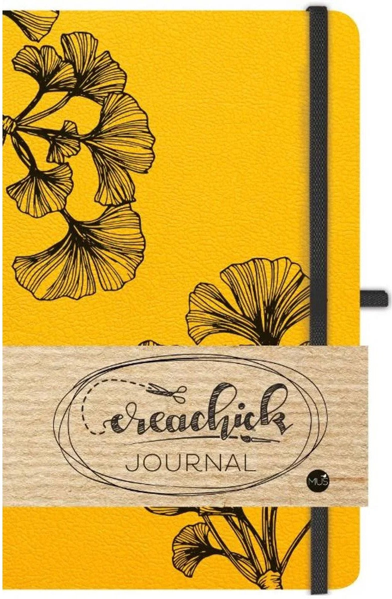 CreaChick journal - okergeel