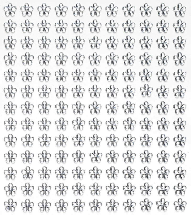 Strass stickers - bloemen - kristal