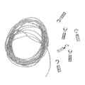 Dunne ketting - verzilverd - 100 cm
