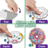 Crayola Glitter Dots - 3D sleutelhangers gebakjes
