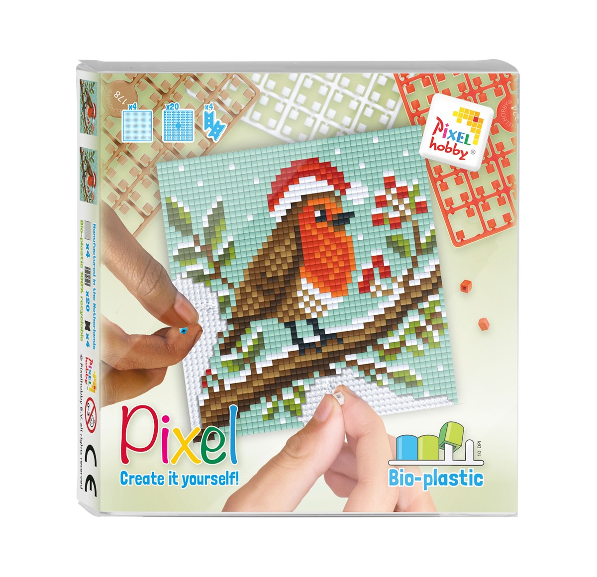 Pixelhobby set - kerstvogel