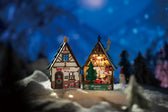 Robotime miniatuur DIY kit - Twinkling Christmas House