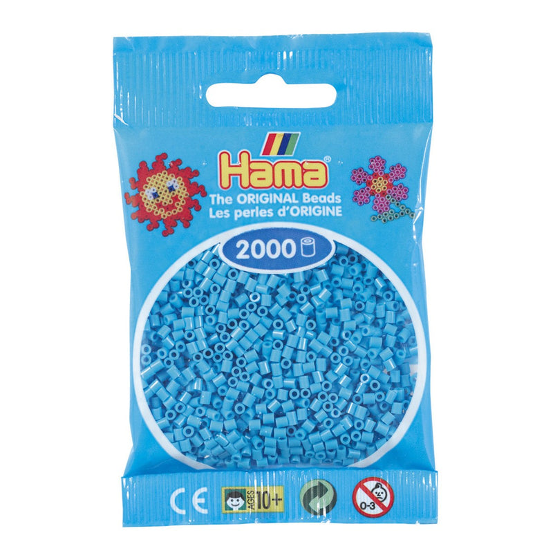 Hama Mini - strijkkralen - 2000 stuks - azure 49