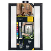 Securit Woody wall board - 40x30x1 cm - zwart