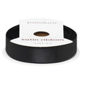 Satijnlint - 12 mm - zwart