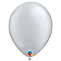 ballonnen hoge kwaliteit 28 cm - zilver 6 stuks
