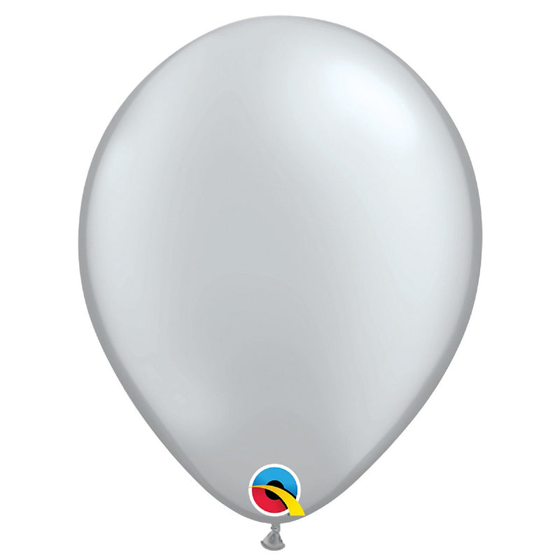 ballonnen hoge kwaliteit 28 cm - zilver 6 stuks