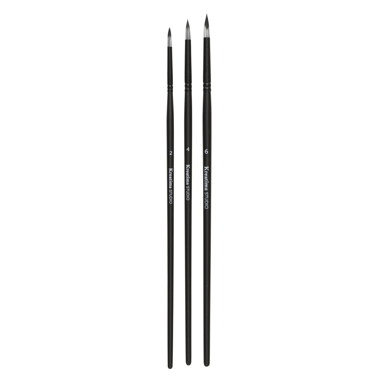 Kreatima Studio set penselen - rond - 3 stuks