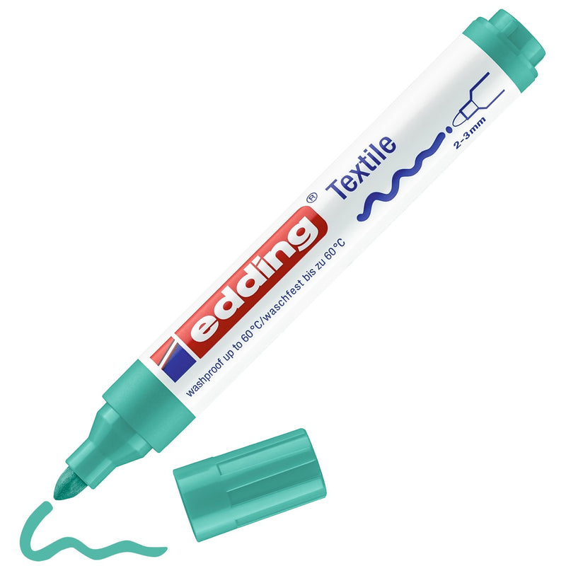 edding 4500 textile pen - 2 tot 3 mm - vaalgroen