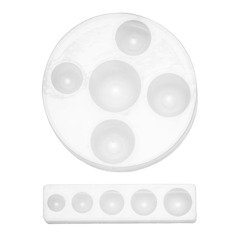 Gietmal - halve bollen in 9 maten