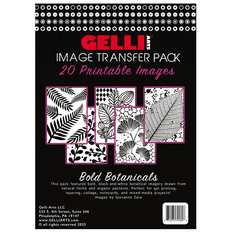 Gelli Arts - Image transfer pack - bold botanicals