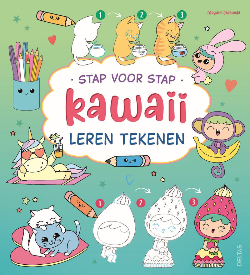 Boek - Stap voor stap kawaii leren tekenen