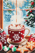Diamond painting kit - 20x30 cm - chocolademelk