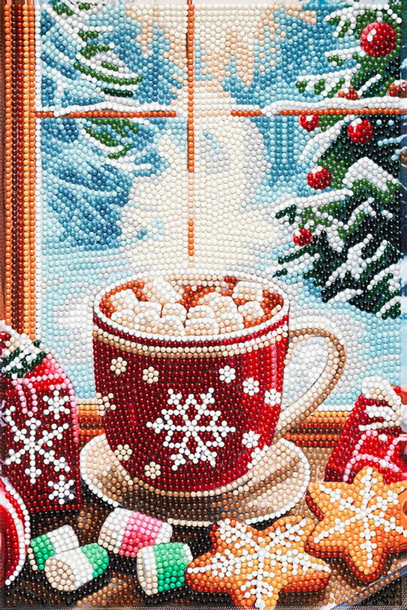 Diamond painting kit - 20x30 cm - chocolademelk