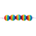 itoshii kralen - 8 mm/48 stuks - regenboog rond