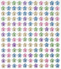Strass stickers - bloemen - pasteltinten