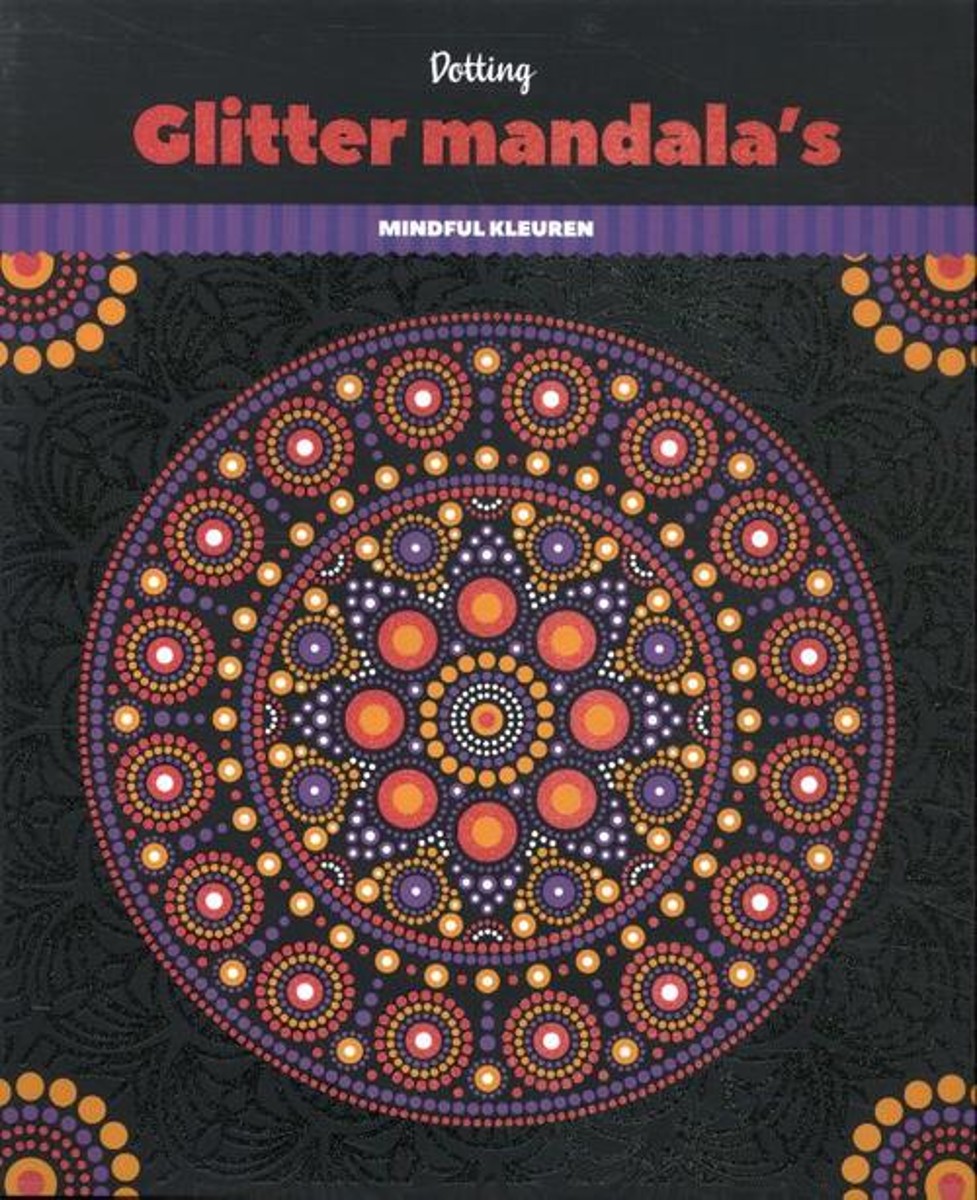 Kleurboek - glitter - Mandala Dotting