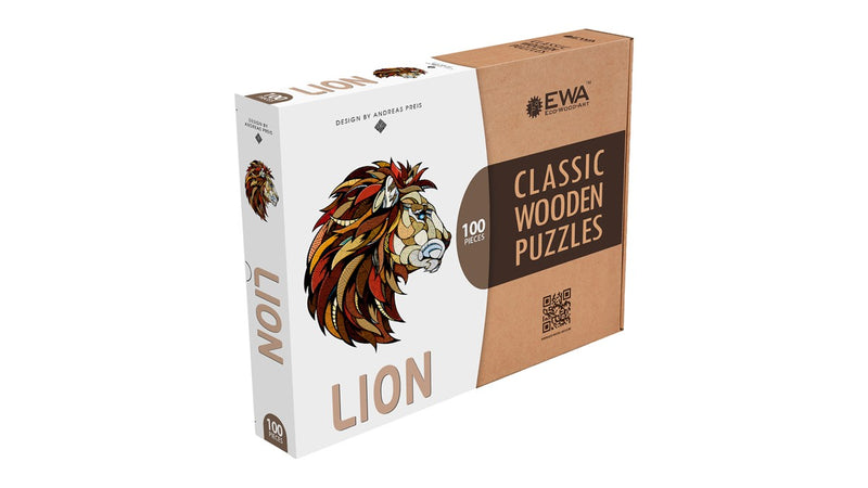 Eco Wood Art legpuzzel - leeuw