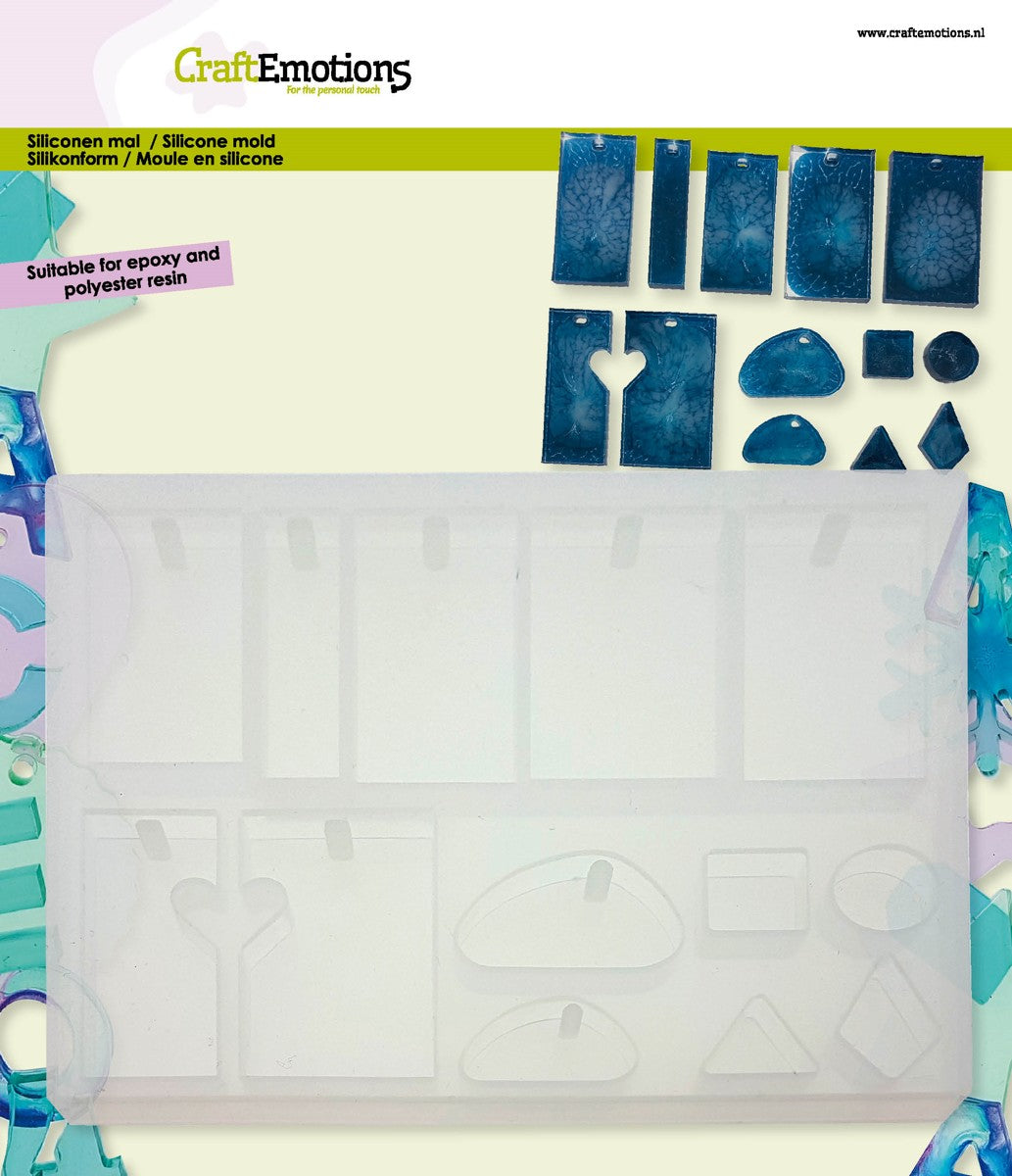 Siliconen gietmal - kleine hangers 1